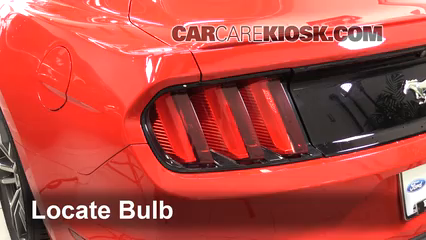2015 Ford Mustang EcoBoost 2.3L 4 Cyl. Turbo Luces Luz de freno (reemplazar foco)
